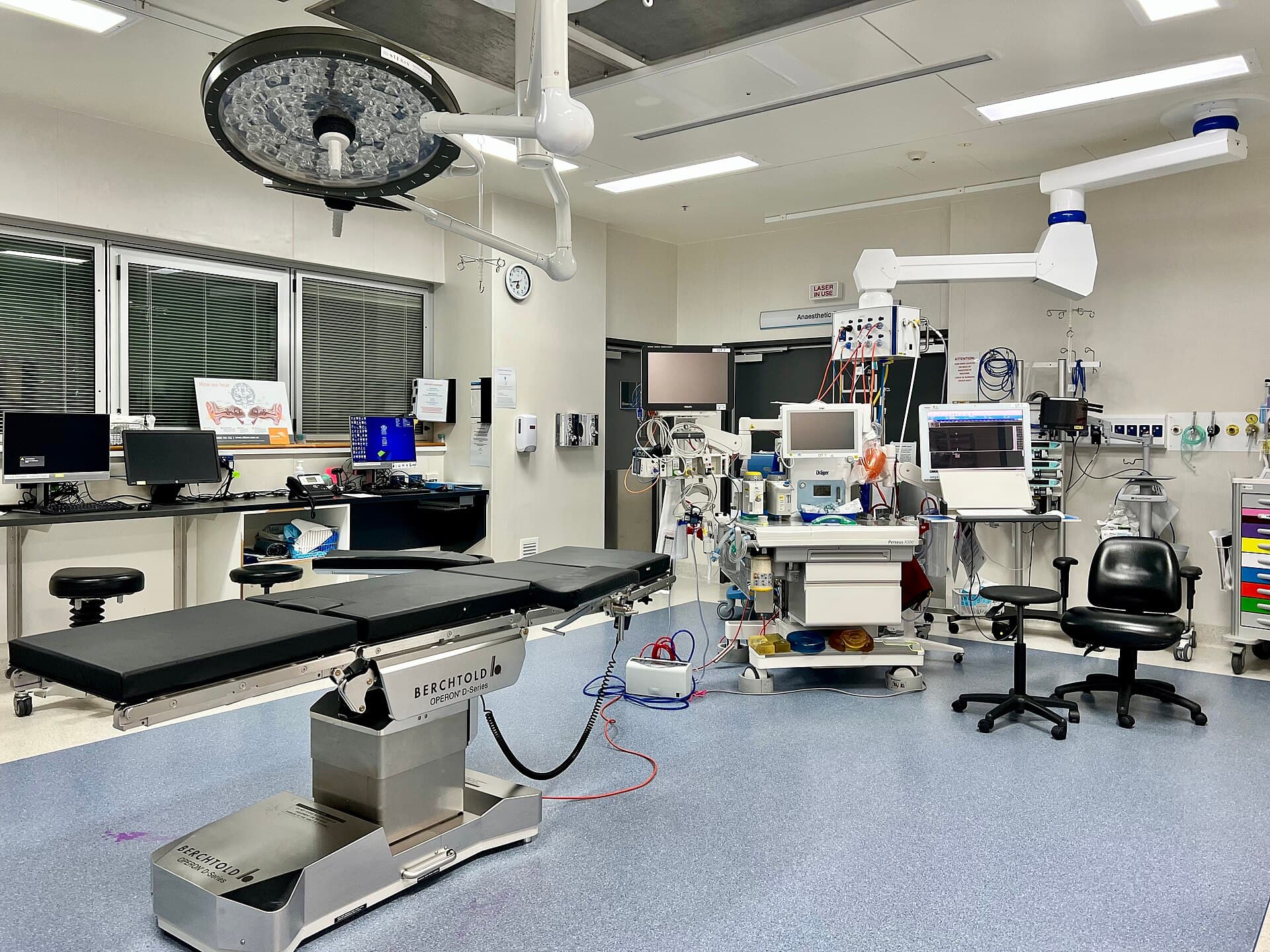 An Australian public hospital operating theatre in Queensland